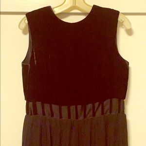 Vintage velvet & pleated chiffon formal jumpsuit!